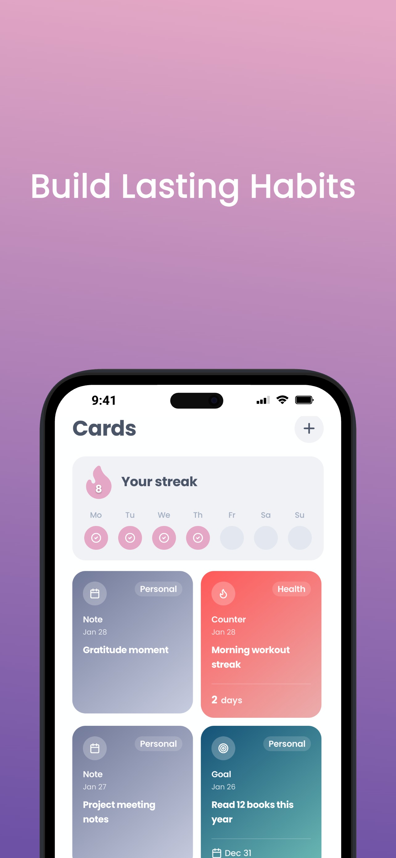 Build Lasting Habits